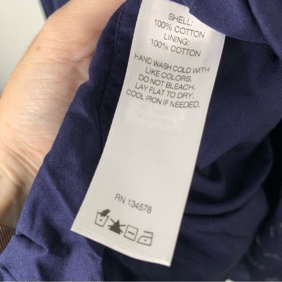 Vineyard Vines Leaf Lace Dress in Blue size 00 - Picture 8 of 9